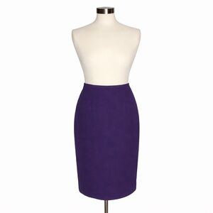 Navy Pencil Skirt High Waist Classic Office Career Minimalist Size 4